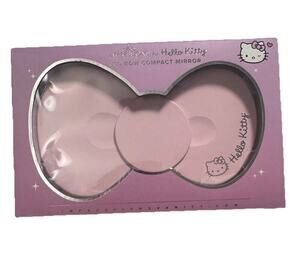 Hello Kitty LED Bow Compact Mirror Pink USB Rechargeable Impressions Vanity